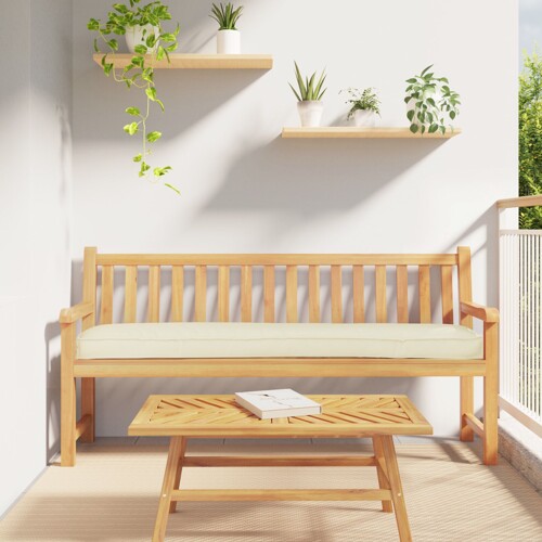 vidaXL vanjski jastučić Krem Poliester 200x40x8cm Izdržljivo Jastučić