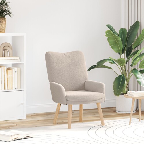 vidaXL Relaxacijska Fotelja Svjetlosiva Uljna Tkanina