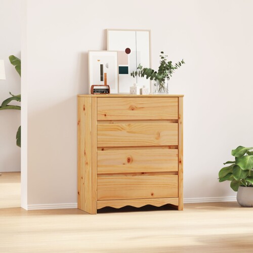 vidaXL Komoda \\"\\"DRAMMEN\\"\\" 76,5x40x91 cm Čvrsto drvo bor