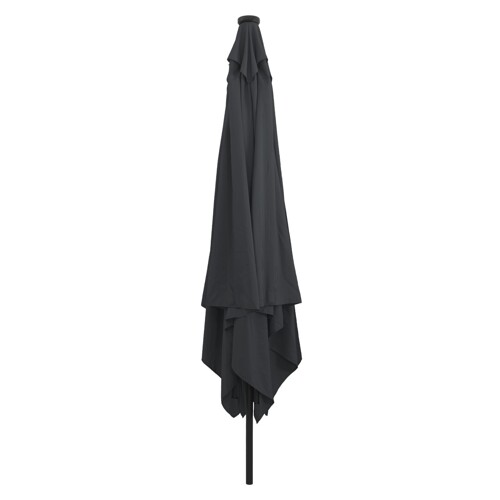 vidaXL Kvadratni vrtni suncobran s LED lampicama 295x245 cm Antracit
