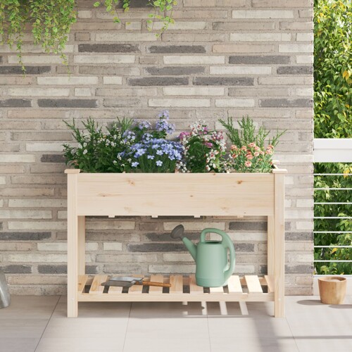 vidaXL Vrtlarski Posuda s Rešetkama 115x59x76 cm Masivna Borovina