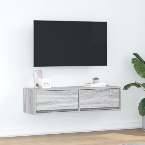 vidaXL TV ormarić Siva Sonoma 100x31x25,5 cm Konstruirano drvo