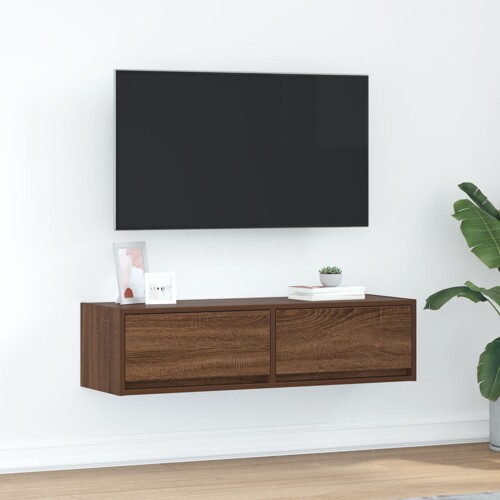 vidaXL TV ormarić smeđi hrast 100x31x25,5 cm konstruirano drvo