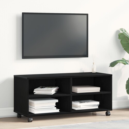 vidaXL TV ormarić Crna 90x35x35 cm Konstruirano drvo