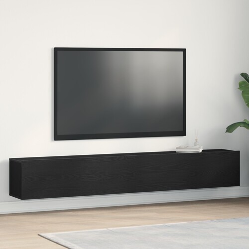vidaXL TV ormarići 2 kom Crni Hrast 100x30x30 cm Od konstruiranog drva