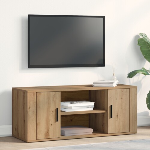 vidaXL TV kabinet od umjetnog drveta Artisan Oak 100x35x40 cm