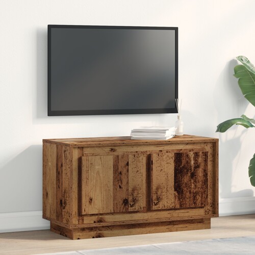 vidaXL TV Ormar Stari Drvo 80x35x45 cm inženjerski drvo
