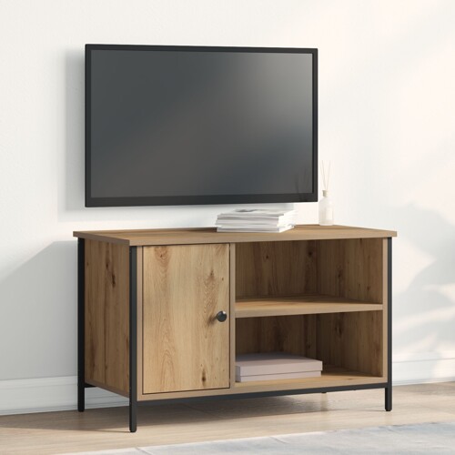 vidaXL TV ormarić Artisan Oak 80x40x50 cm od konstruiranog drva i čelika