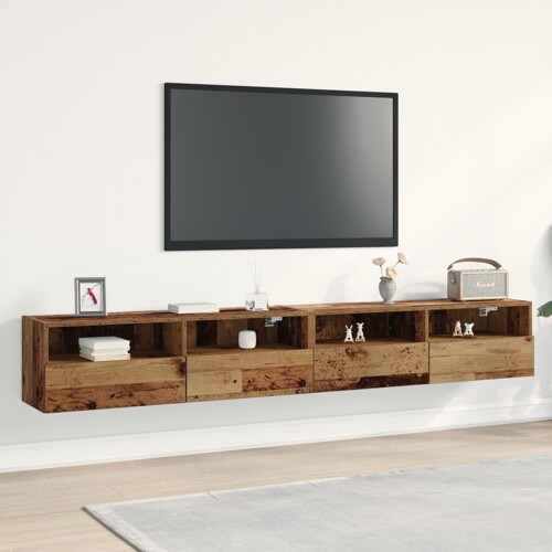 vidaXL TV ormarići 2 komada od starog drva 100x30x30 cm konstruirano drvo