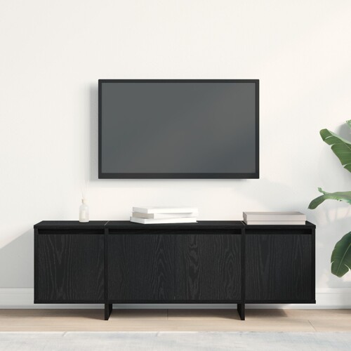 vidaXL TV ormarić, crni hrast, 120x30x40,5 cm, od materijala od konstruirano...