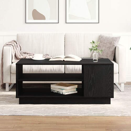 vidaXL Crni Oak Stolić za kavu 102x55x43 cm od inženjerskog drva