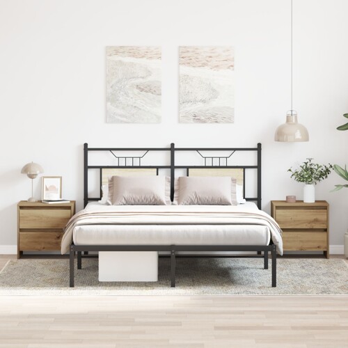 vidaXL Noćni ormarić 2 kom Artisan hrast 45x34x44,5 cm konstruirano drvo