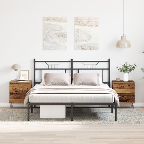vidaXL Noćni ormarić 2 kom Stari drvo 40x35x50 cm Konstrukcija od drva