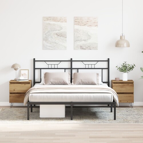 vidaXL Noćni ormarići 2 kom Artisan hrast 40x35x50 cm inženjerska drva