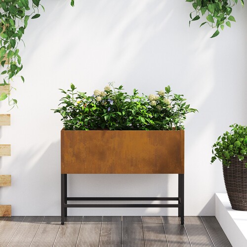 vidaXL Povišeni vrtni gredica 60x26x45 cm od vremenski otporne čelika
