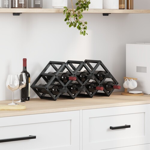 vidaXL Stalak za vino za 9 boca 63x16,5x25 cm od čelika
