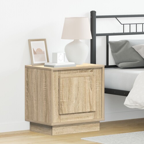 vidaXL Noćni ormarići Sonoma hrast Inženjersko drvo 44 x 34.5 x 45 cm