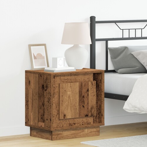 vidaXL Noćni ormarići Staro drvo Drvo 44 x 34.5 x 45 cm Noćni ormarić