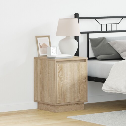 vidaXL Noćni ormarići Sonoma hrast Konstruirano drvo 39 x 34.5 x 50 cm