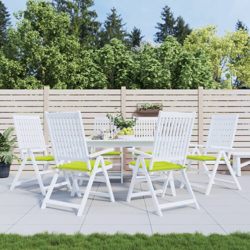 vidaXL Jastuci za vrtne stolice 6 kom zeleni 50x50x3 cm tkanina Oxford