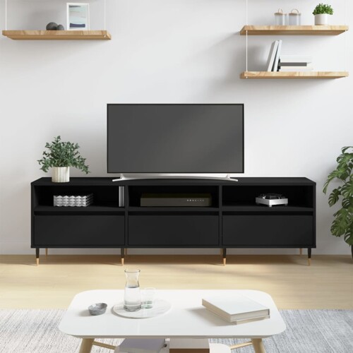 vidaXL TV ormarić crni 150x30x44,5 cm od konstruiranog drva