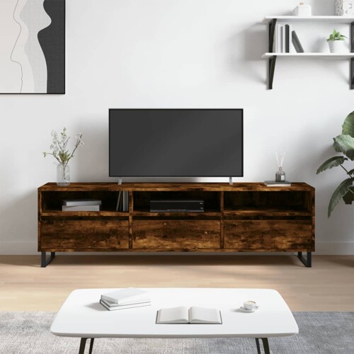 vidaXL TV ormarić boja dimljenog hrasta 150x30x44,5 cm