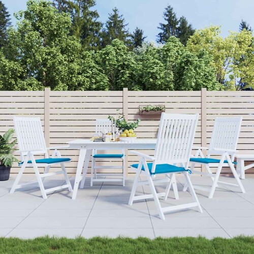 vidaXL Jastuci za vrtne stolice 4 kom plavi 40 x 40 x 3 cm od tkanine