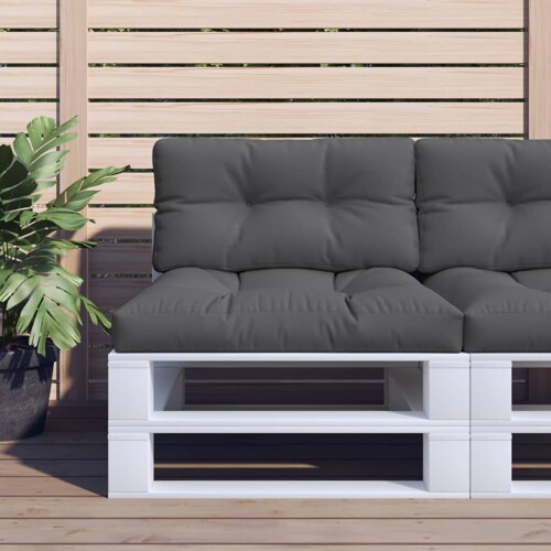 vidaXL Jastuk za palete antracit 80 x 40 x 12 cm od tkanine