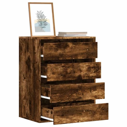 vidaXL Kutna komoda s ladicama boja staro drvo 60x41x76 cm drveni