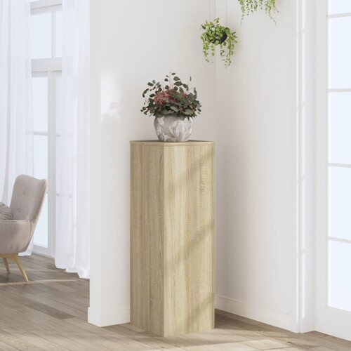 vidaXL Stalak za biljke boja hrasta 33 x 33 x 100 cm konstruirano drvo