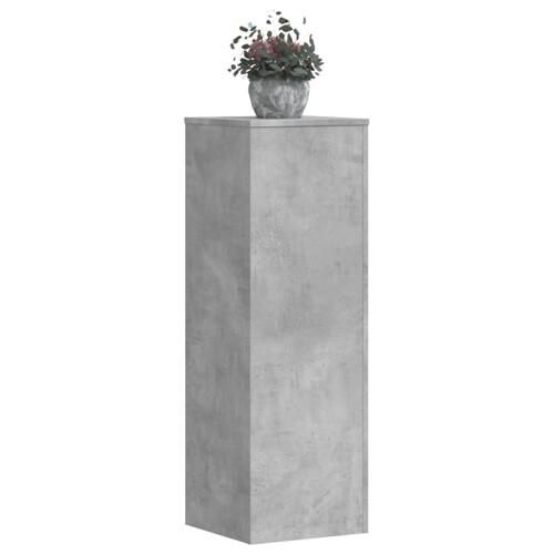 vidaXL Stalci za biljke 2 kom siva boja betona 33 x 33 x 100 cm drveni