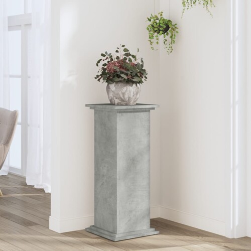 vidaXL Stalak za biljke boja betona 33 x 33 x 80 cm konstruirano drvo