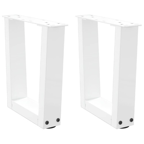 vidaXL Noge za blagovaonski stol V-oblika 2 kom bijele 40x(30-31,3) cm