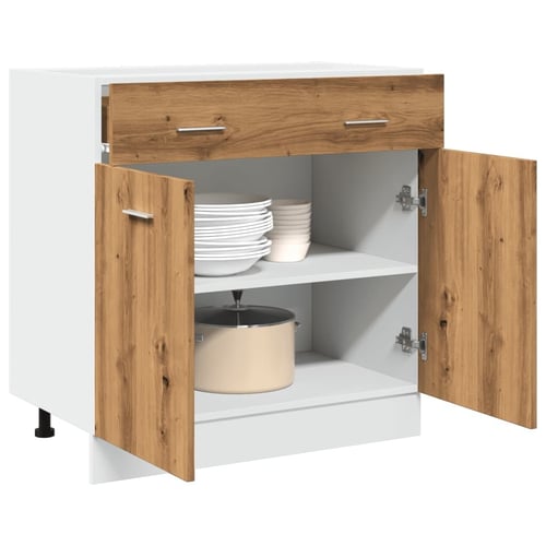 vidaXL Donji dio ladice “Lyon” Artisan hrast 80x46x81,5 cm