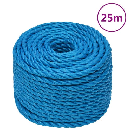 vidaXL Radno uže plavi 16 mm 25 m od polipropilena