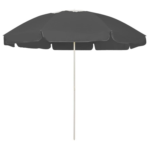 vidaXL Suncobran za plažu antracit 240 cm