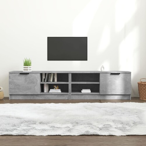 vidaXL TV ormarići 2 kom boja betona 80x35x36,5 cm konstruirano drvo