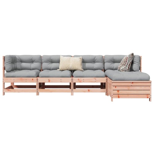 vidaXL 5-dijelni set vrtnih sofa od masivnog drva duglazije