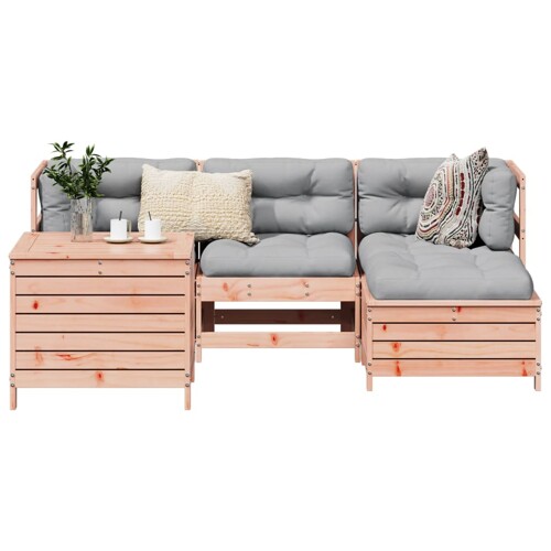 vidaXL 5-dijelni set vrtnih sofa od masivnog drva duglazije