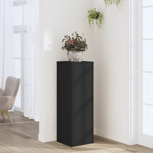 vidaXL Stalak za biljke crni 33 x 33 x 100 cm konstruirano drvo