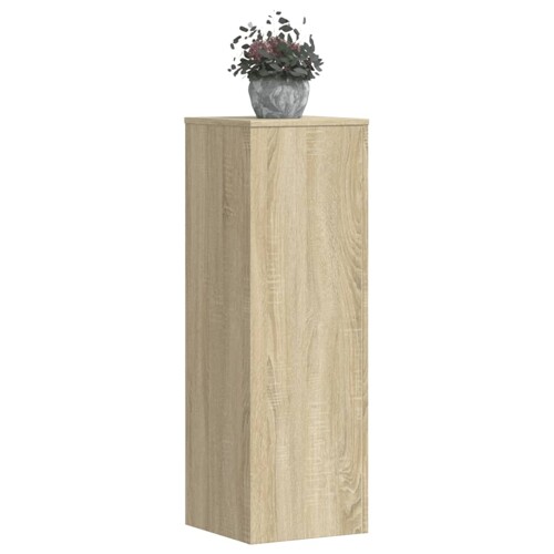 vidaXL Stalci za biljke 2 kom boja hrasta 33 x 33 x 100 cm drveni