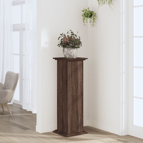 vidaXL Stalak za biljke boja hrasta 33 x 33 x 100 cm konstruirano drvo