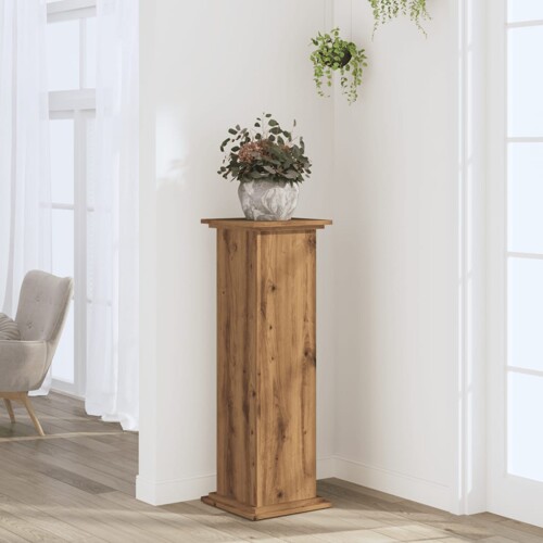 vidaXL Stalak za biljke boja hrasta 33 x 33 x 100 cm konstruirano drvo