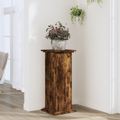 vidaXL Stalak za biljke boja hrasta 33 x 33 x 80 cm konstruirano drvo