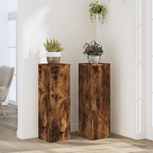 vidaXL Stalci za biljke 2 kom 25x25x80 cm konstruirano drvo