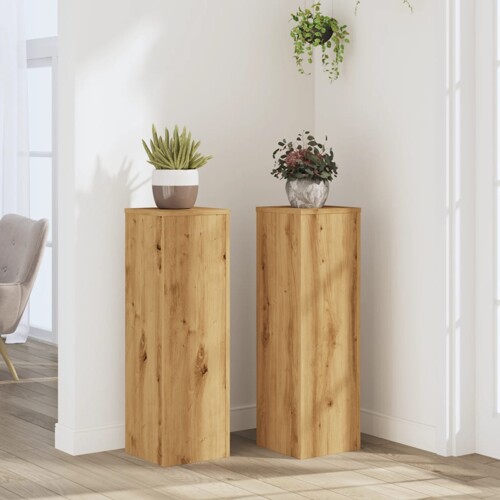 vidaXL Stalci za biljke 2 kom 25x25x80 cm konstruirano drvo