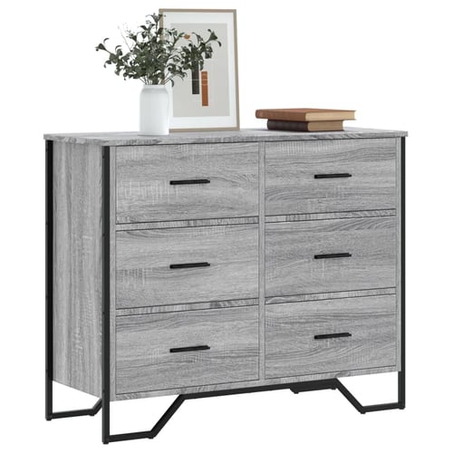 vidaXL Komoda boja hrasta sonome 91 x 35,5 x 74,5 cm konstruirano drvo