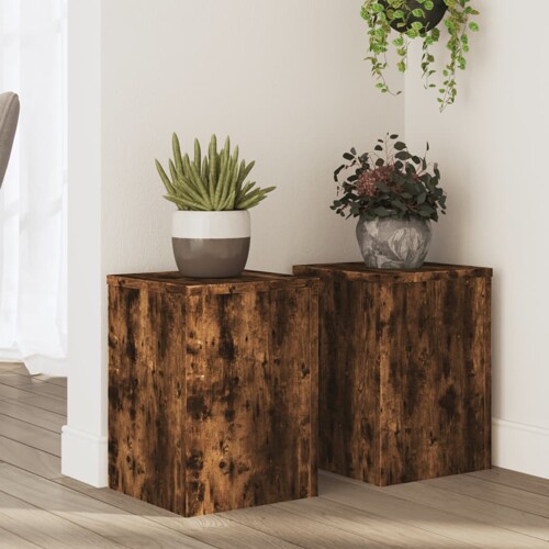 vidaXL Stalci za biljke 2 kom 25x25x35 cm konstruirano drvo