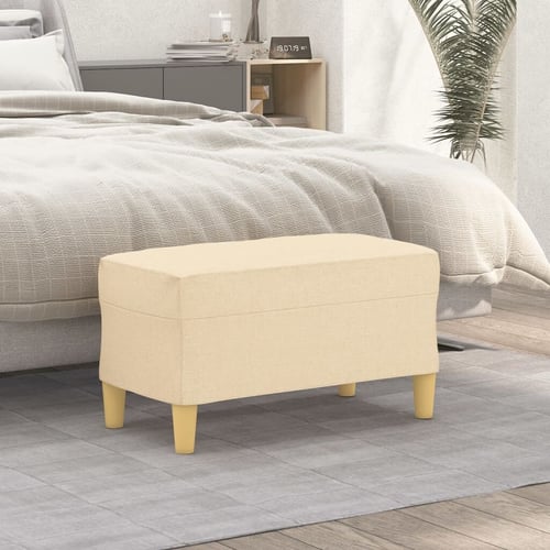 vidaXL Klupa krem 70 x 35 x 41 cm od tkanine