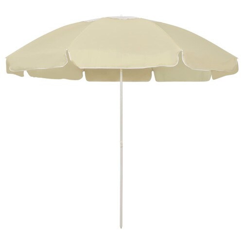vidaXL Suncobran za plažu žuta boja pijeska 240 cm
